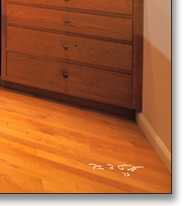 Cherry kitchen designed by J.T. John to meld the clients' love of Shaker, Japanese, and nautical styling.