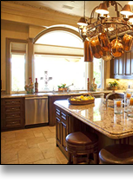 This Bel Air, California kitchen was built in walnut to the specifications of the owners' designer.