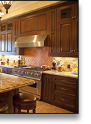 This Bel Air, California kitchen was built in walnut to the specifications of the owners' designer.